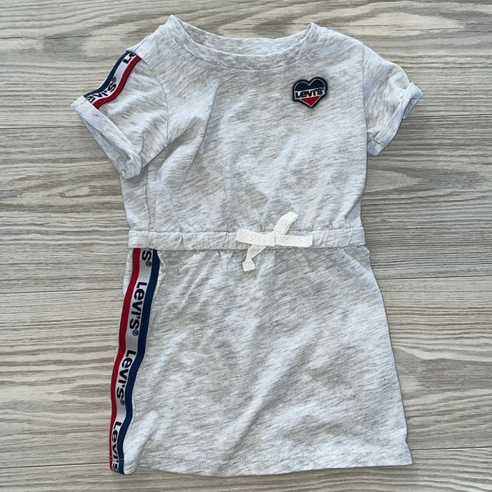 ⭐ Levi’s Baby Girl Dress 18M Logo Side Stripes ⭐
